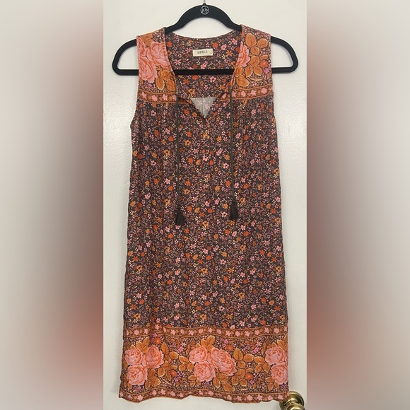 SPELL Love Jetty Sleeveless Tunic Mini Dress Balmy Nights Size Small - Picture 5 of 11